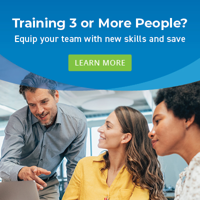 Training 3 or More People? Equip your team with new skills and save
