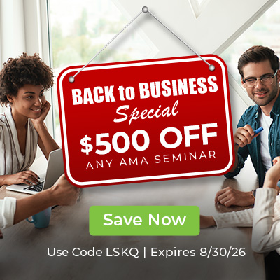 Save $400 on AMA Seminars