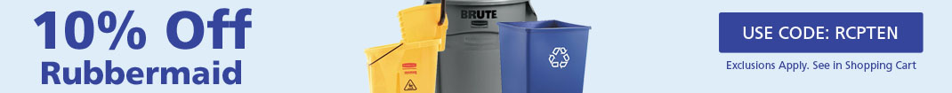 Save 10% on Rubbermaid products