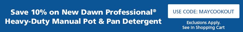 Save 10% on New Dawn Professional® Heavy-Duty Manual Pot & Pan Detergent